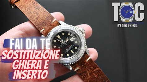 montaggio lunetta rolex como|La sostituzione della ghiera nei Rolex .